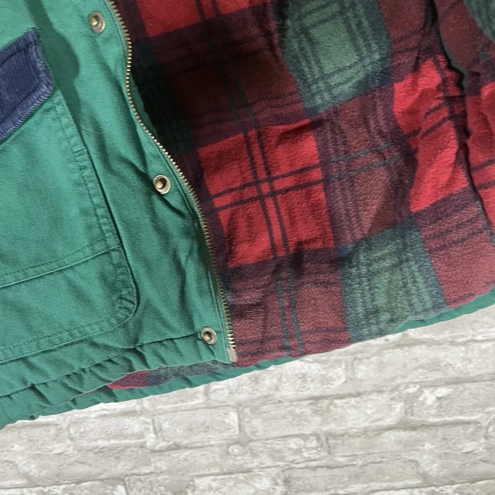 Vintage Body Gear Sporty Kids Canvas Barn Jacket 4t Corduroy Collar Cuffs